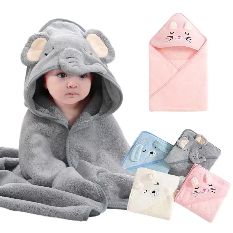 Soft Newborn Hooded Towel Blanket KidsTopia Baby Essentials
