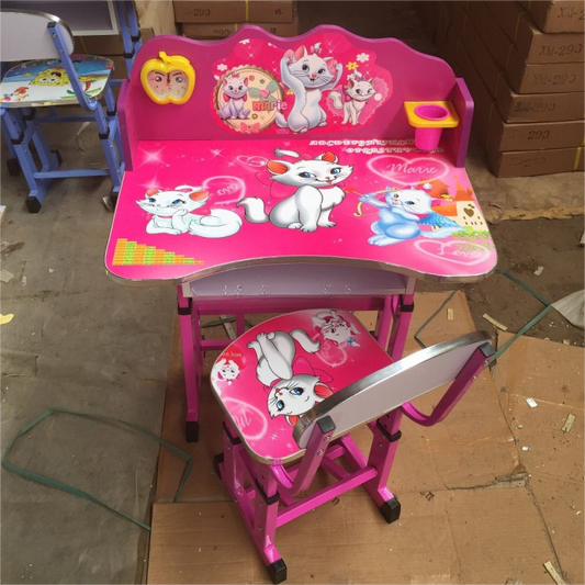 Cartoon Design Kids Writing Table and Chair
