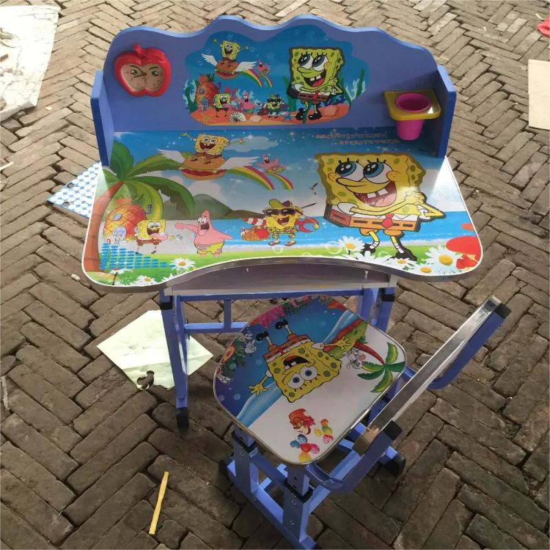 Cartoon Design Kids Writing Table and Chair