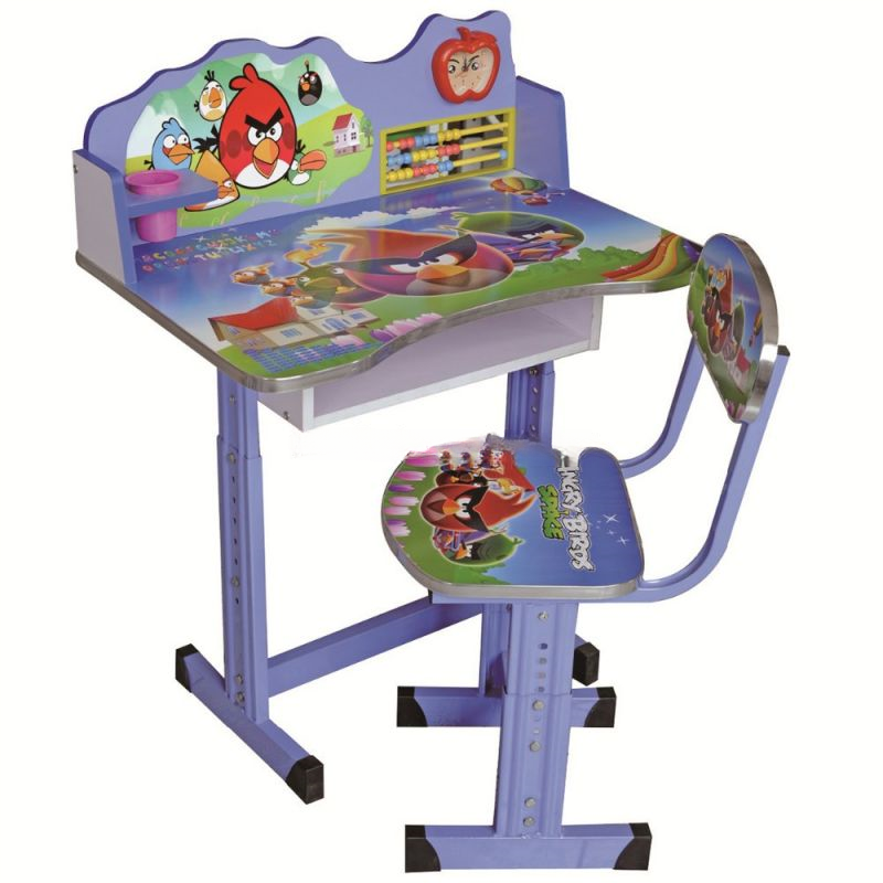 Cartoon Design Kids Writing Table and Chair