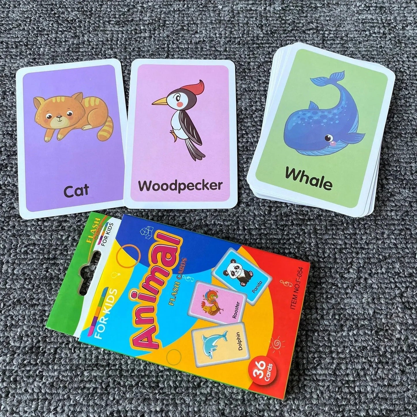 36pcs Children Cognition Cards Body Parts Animal Fruits Double Side Flashcards Montessori Baby Kids Early Educational Toys Gifts KidsTopia Baby Essentials