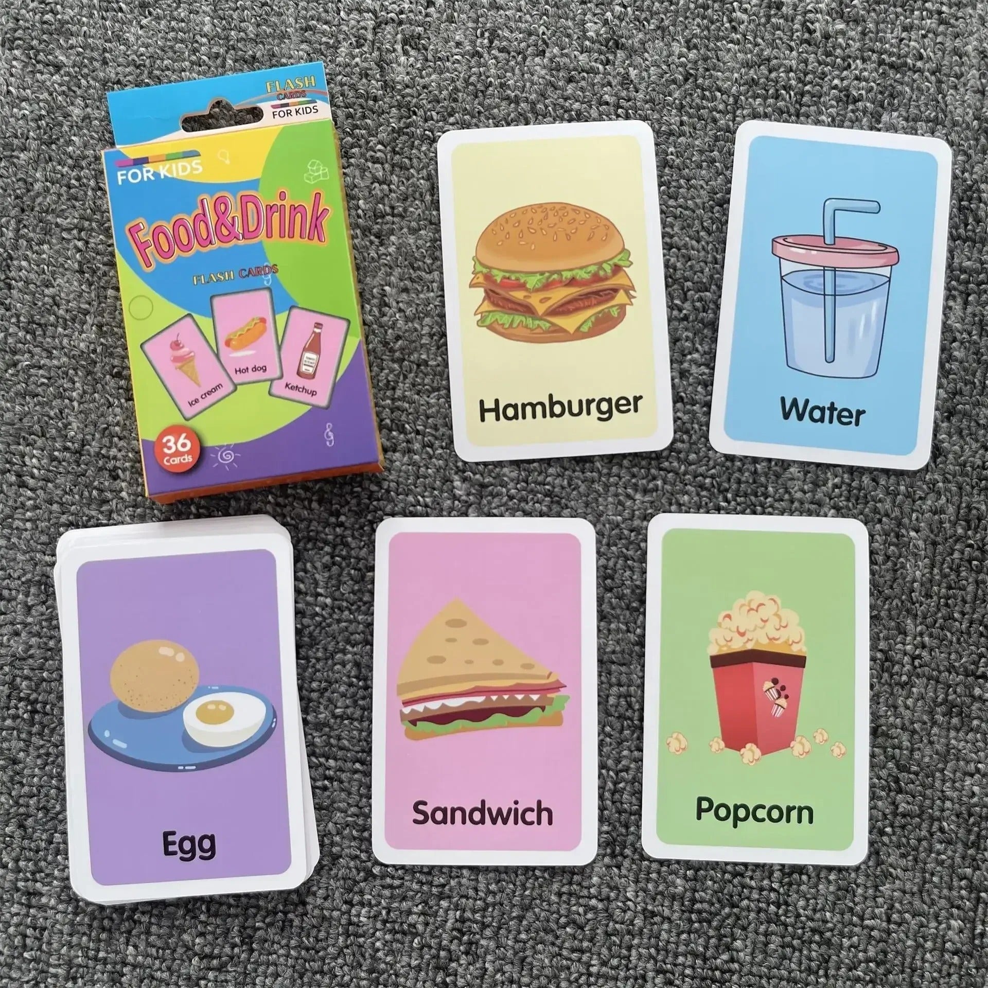 36pcs Children Cognition Cards Body Parts Animal Fruits Double Side Flashcards Montessori Baby Kids Early Educational Toys Gifts KidsTopia Baby Essentials