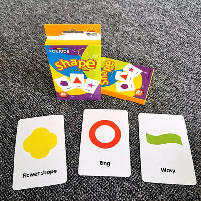 36pcs Children Cognition Cards Body Parts Animal Fruits Double Side Flashcards Montessori Baby Kids Early Educational Toys Gifts KidsTopia Baby Essentials