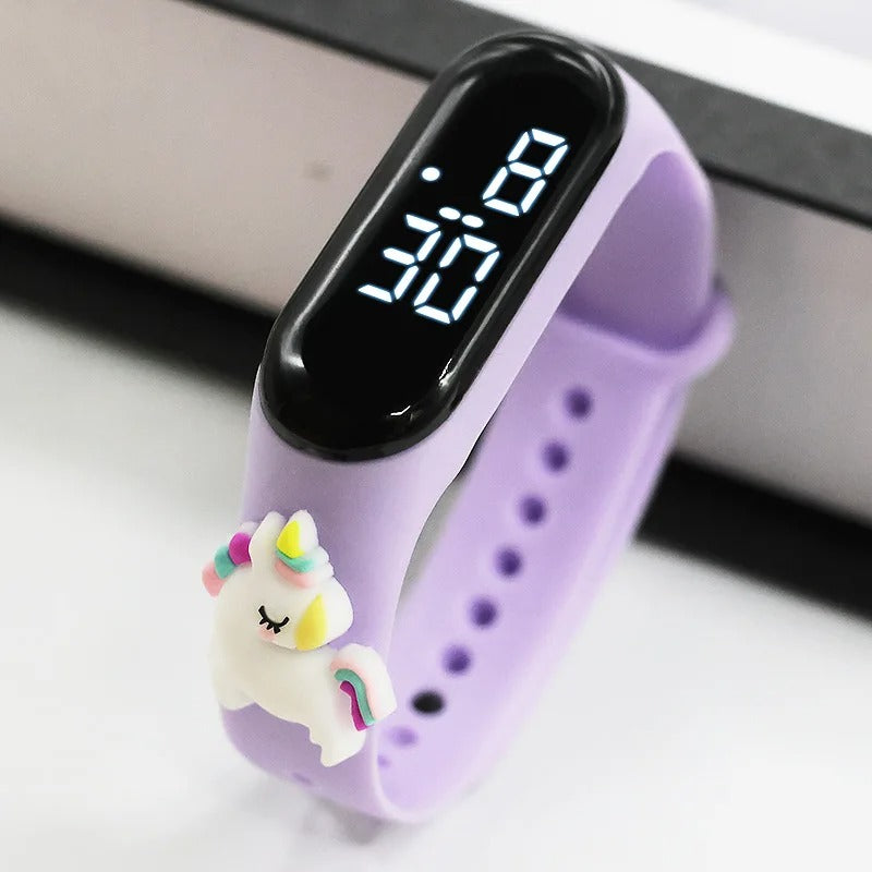 Cute Rainbow Unicorn Kids Watches for Girls LED Bracelet 3D Dinosaur Children Watch Boy Luminous Digital Clock Waterproof ninos KidsTopia Baby Essentials