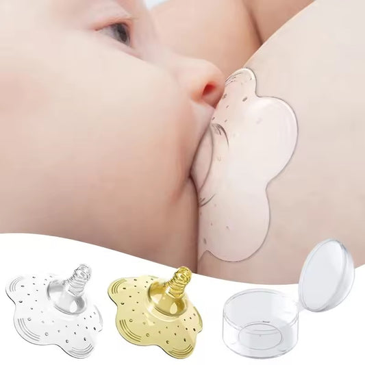 Mom Easy Ultra-Thin Silicone Nipple Shield for Breastfeeding – Soft Latching Aid for Sore, Flat, or Inverted Nipples – BPA-Free (24mm/20mm)