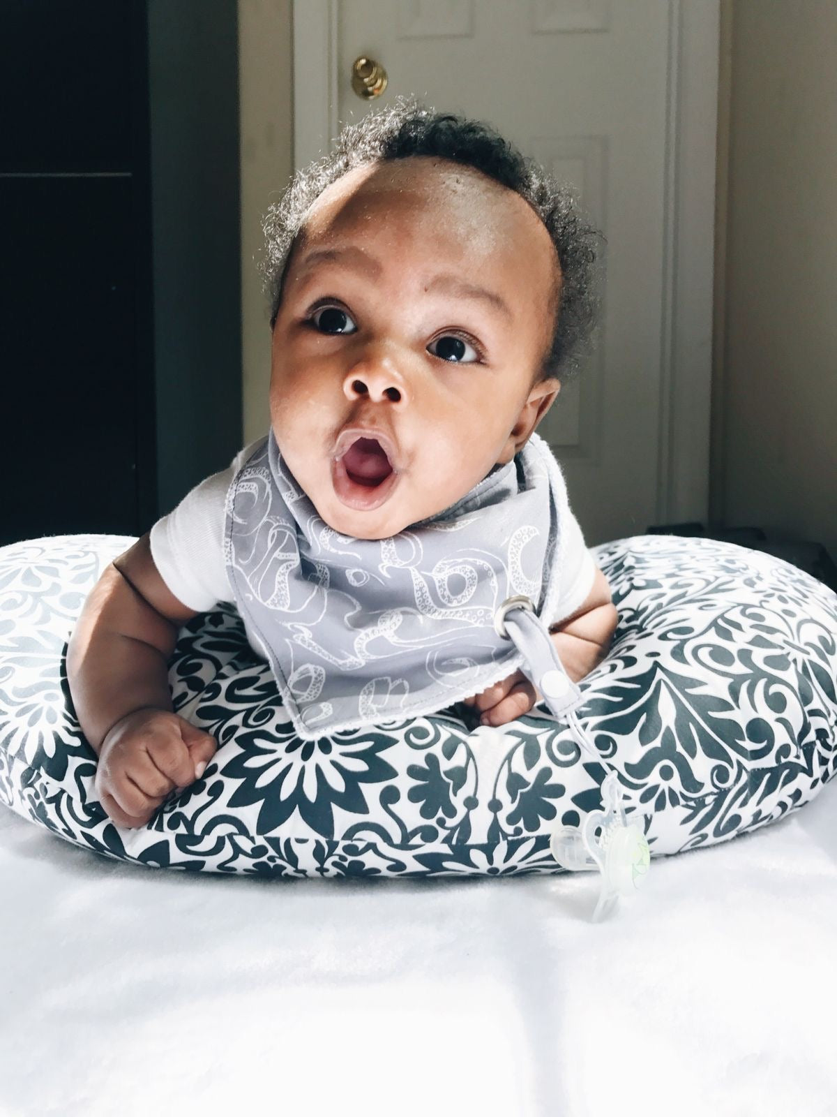 3-Pack Bandana Drool Bibs for Babies – Super Absorbent Organic Cotton – Adjustable Snaps & Soft Fleece Backing for Teething Toddlers