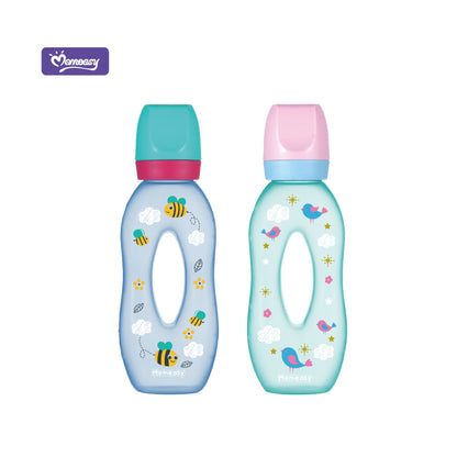 Momeasy Wide Neck PP Baby Bottle – Anti-Colic Silicone Nipple – BPA-Free 240ml/8oz Standard Feeding Bottle for Newborns & Toddlers