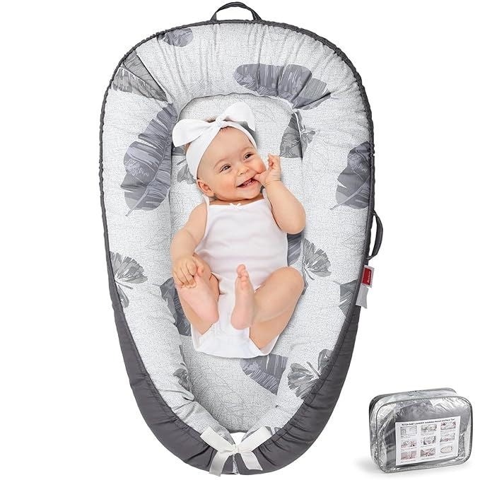3-in-1 Portable Baby Sleeping Nest with Pop-Up Mosquito Net – Foldable Travel Bassinet & Infant Lounge for Indoor & Outdoor Use