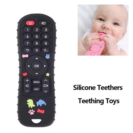 Remote Control Shape Teethers for Babies Remote Teething Toys, Silicone TV Remote Teether BPA Free/Refrigerator Safe.