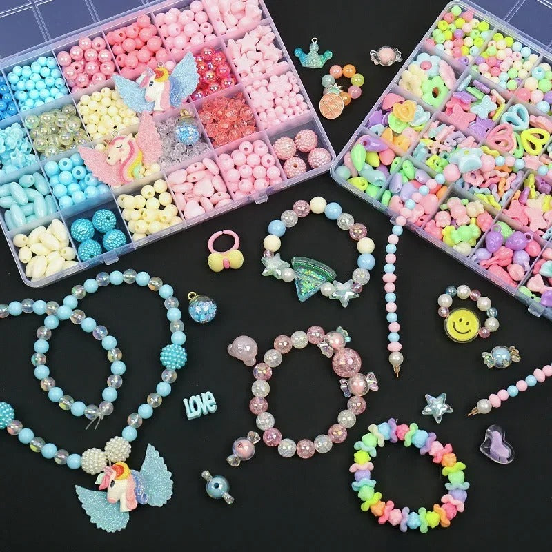 DIY Polymer Clay Beads Jewelry Making Kit for Girls