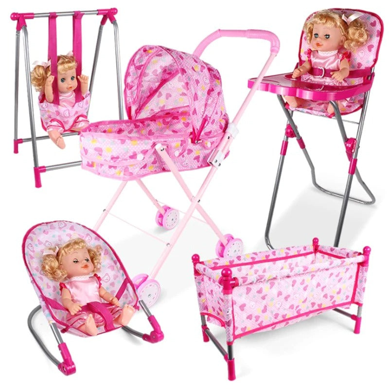Doll House Accessories Rocking Chairs Swing Bed Dining Chair Baby Play House KidsTopia Baby Essentials