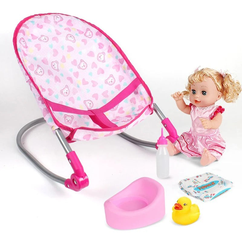 Doll House Accessories Rocking Chairs Swing Bed Dining Chair Baby Play House KidsTopia Baby Essentials
