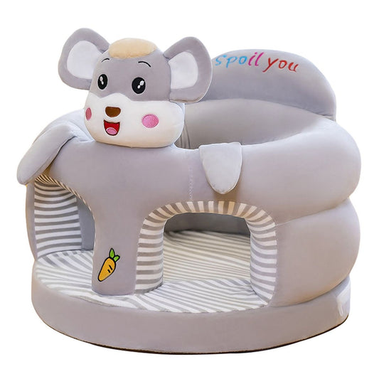Safe Cute Baby Sofa Support Seat Plush Chair LearningTo Sit  Chair Comfortable Nest Puff Washable Without Filler.