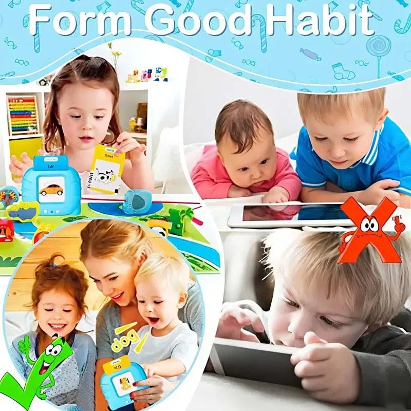 Early Education Flash Card Learning Toys Talking Flashcards for Kids Preschool English Electronic Audio Book Machine Gift KidsTopia Baby Essentials