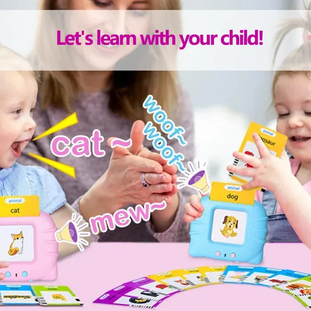Early Education Flash Card Learning Toys Talking Flashcards for Kids Preschool English Electronic Audio Book Machine Gift KidsTopia Baby Essentials