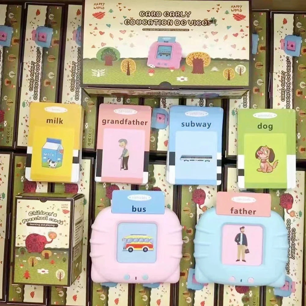 Early Education Flash Card Learning Toys Talking Flashcards for Kids Preschool English Electronic Audio Book Machine Gift KidsTopia Baby Essentials