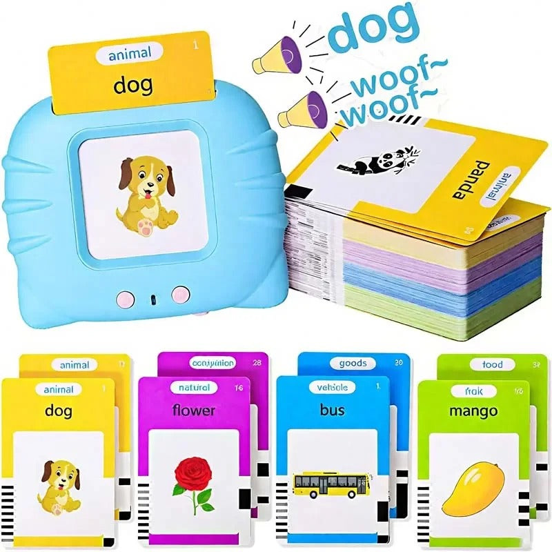Early Education Flash Card Learning Toys Talking Flashcards for Kids Preschool English Electronic Audio Book Machine Gift KidsTopia Baby Essentials