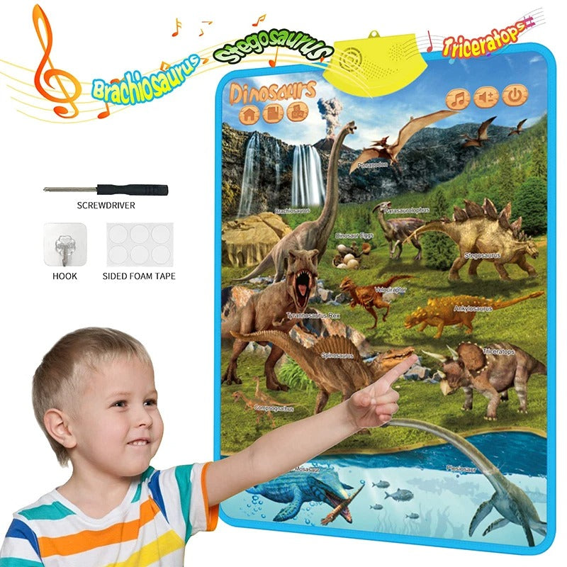 Electronic English Alphabet Wall Chart Talking ABC Letters 123s Music Poster Educational Learning Toy for Toddler Kids Gifts KidsTopia Baby Essentials