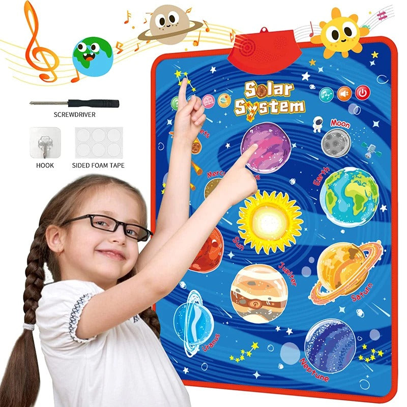 Electronic English Alphabet Wall Chart Talking ABC Letters 123s Music Poster Educational Learning Toy for Toddler Kids Gifts KidsTopia Baby Essentials
