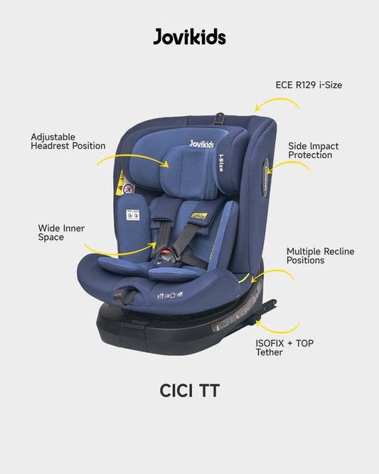 Jovikids car seat, 360 rotating car seat, ISOFIX car seat, all-stage car seat, i-Size car seat Kenya.