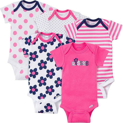 5 pieces set baby onesies