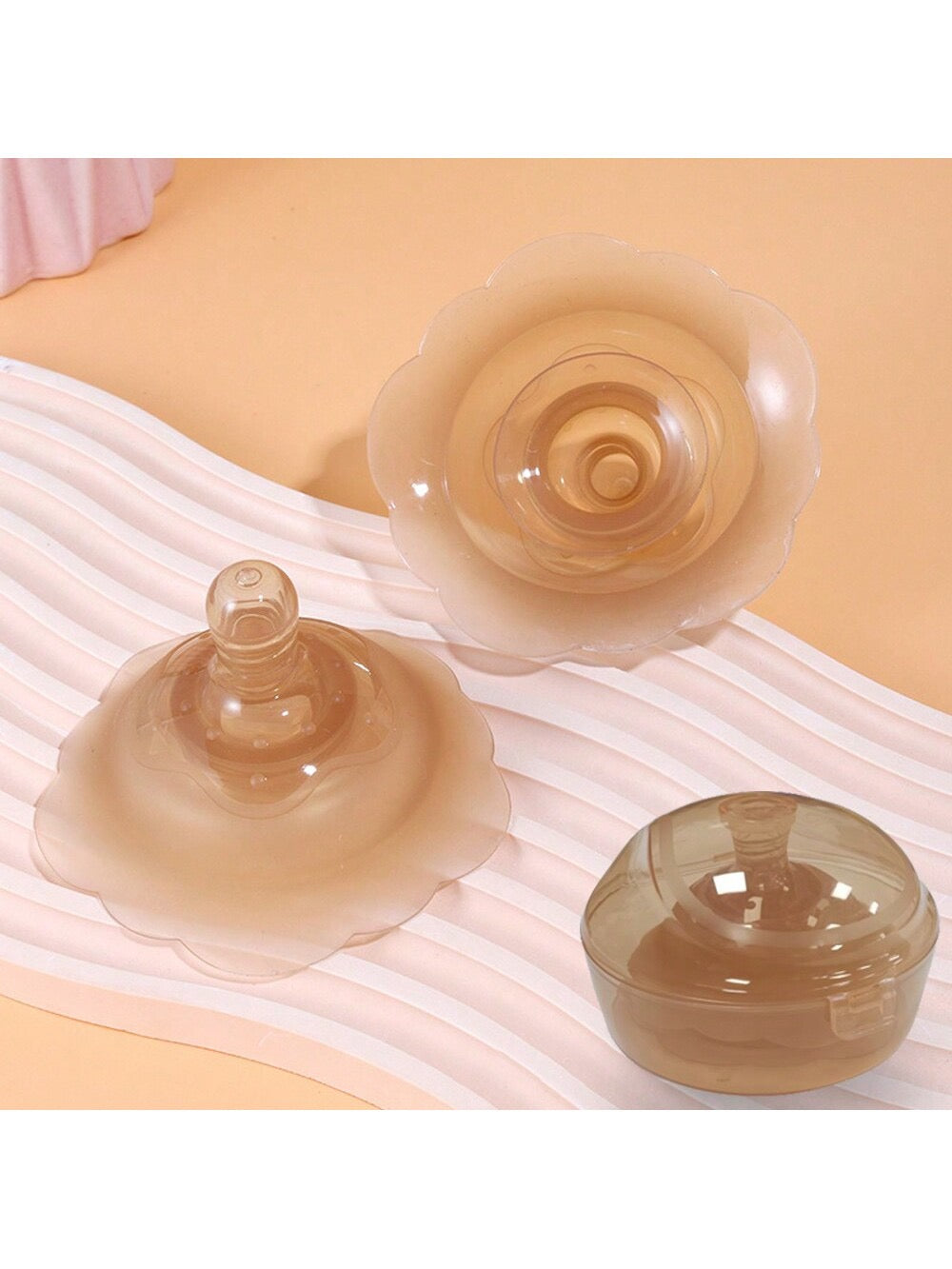 Mom Easy Ultra-Thin Silicone Nipple Shield for Breastfeeding – Soft Latching Aid for Sore, Flat, or Inverted Nipples – BPA-Free (24mm/20mm)