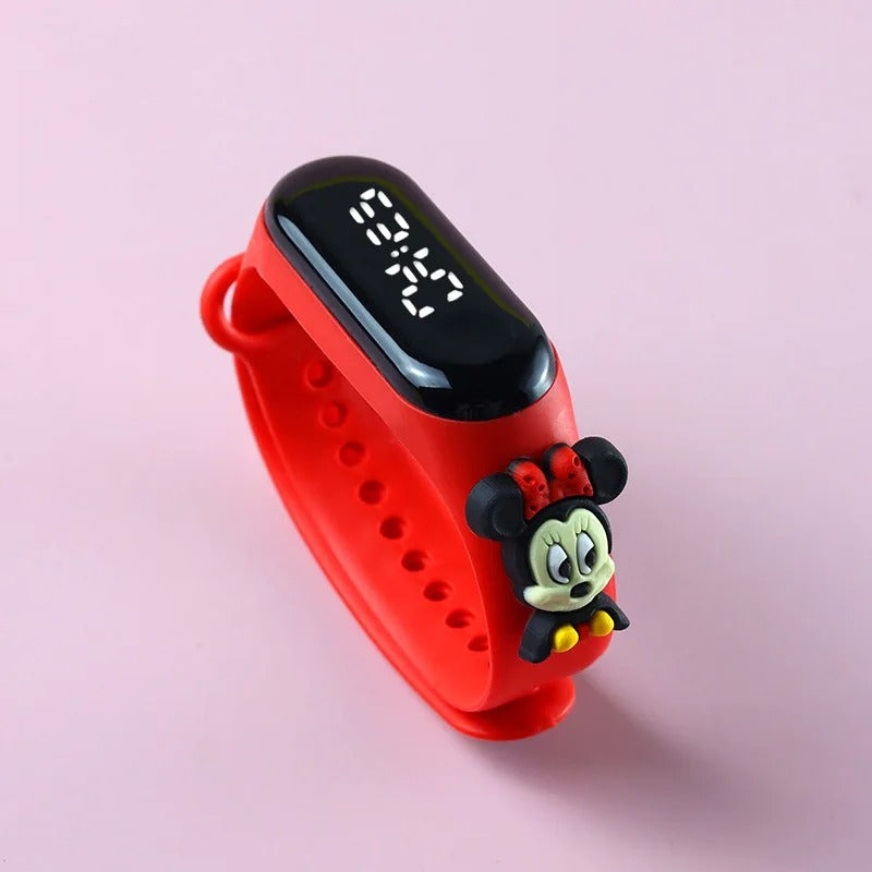 Fashion Mickey Children Watches For Girls Electronic Bracelet Sports Touch LED Spiderman Doll Kids Watch Women Waterproof Clock KidsTopia Baby Essentials