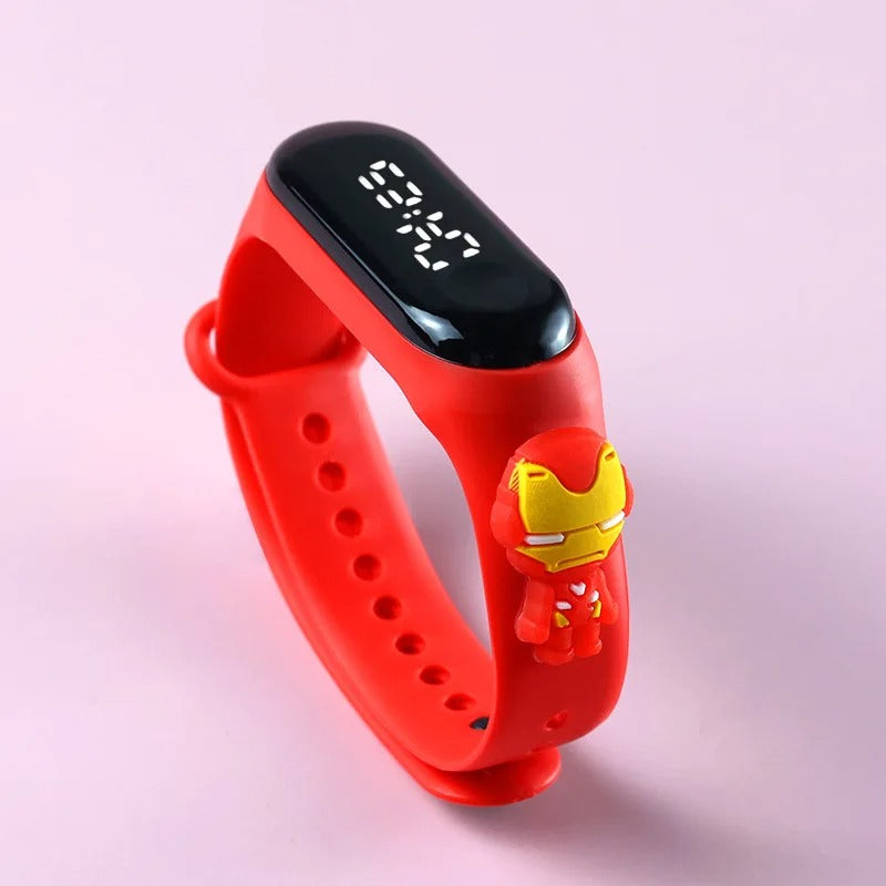 Fashion Mickey Children Watches For Girls Electronic Bracelet Sports Touch LED Spiderman Doll Kids Watch Women Waterproof Clock KidsTopia Baby Essentials