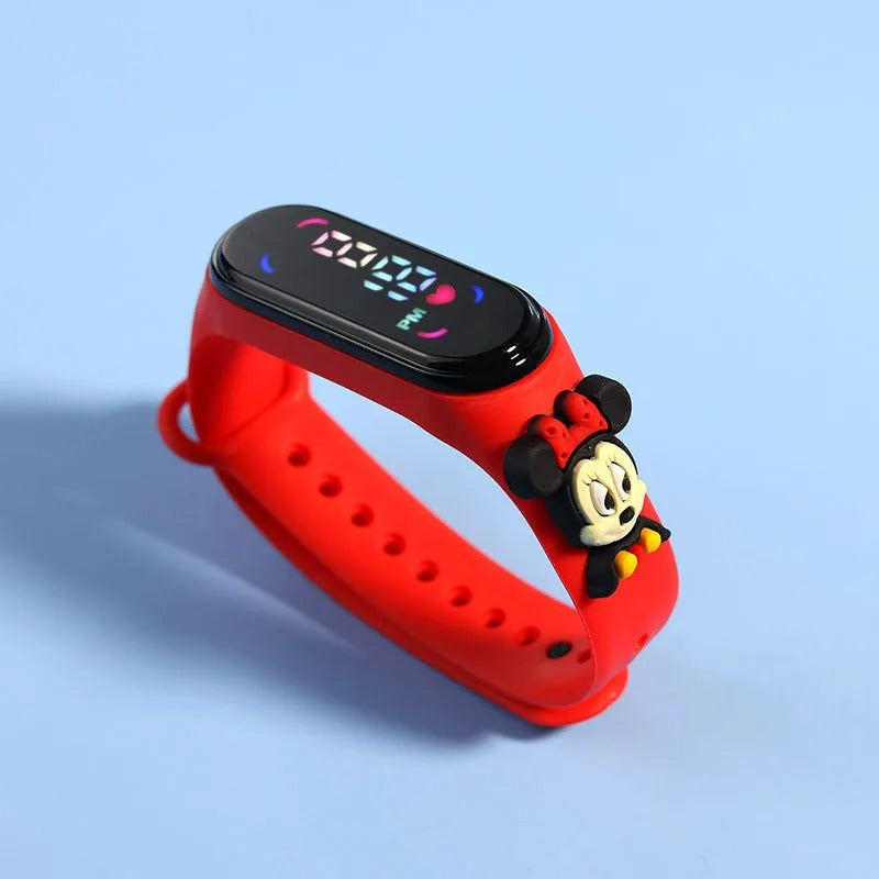 Fashion Mickey Children Watches For Girls Electronic Bracelet Sports Touch LED Spiderman Doll Kids Watch Women Waterproof Clock KidsTopia Baby Essentials