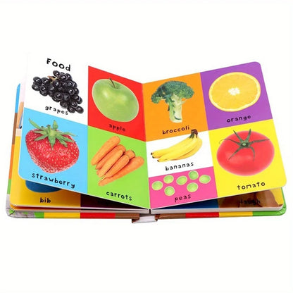 First 100 English Words Cardboard Book Language Learning Aids