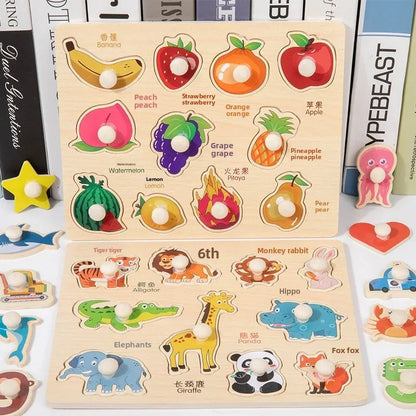 Handheld Board Educational Blocks for One And a Half Year Old Children