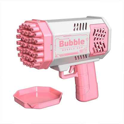 40 hole handheld massive foaming space light bubble machine electric children's toys without battery without bubble water KidsTopia Baby Essentials