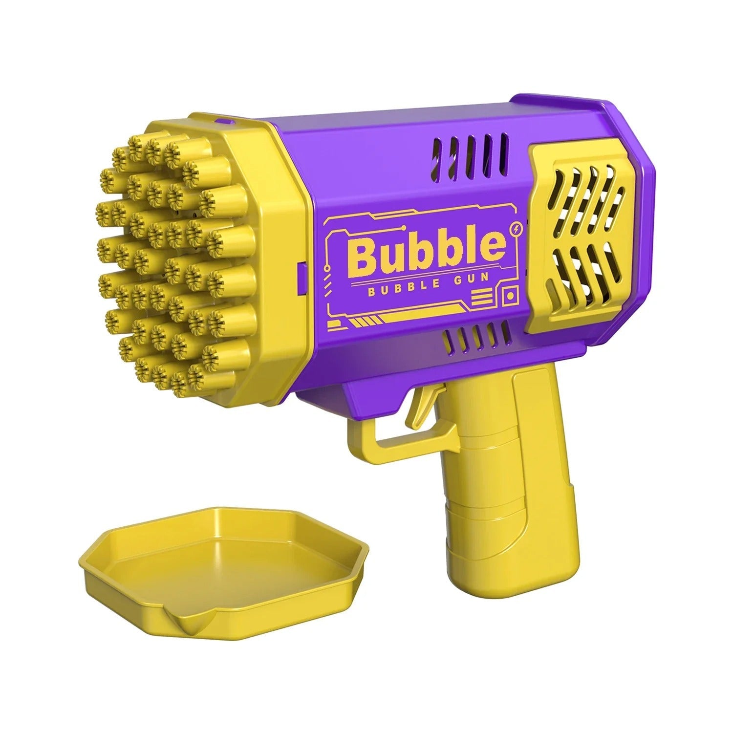 40 hole handheld massive foaming space light bubble machine electric children's toys without battery without bubble water KidsTopia Baby Essentials
