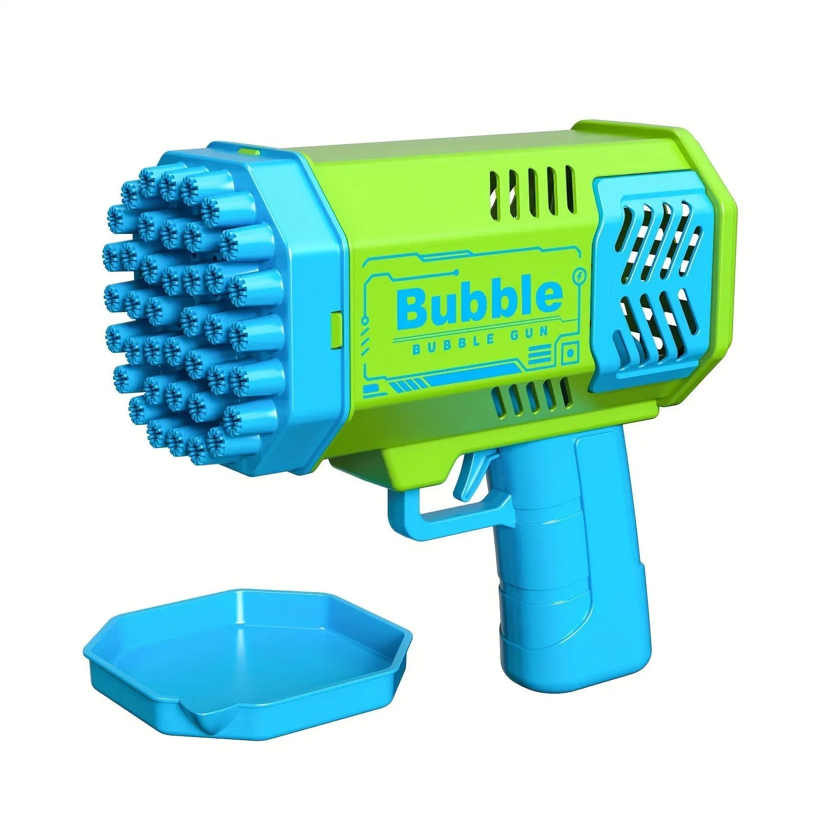 40 hole handheld massive foaming space light bubble machine electric children's toys without battery without bubble water KidsTopia Baby Essentials