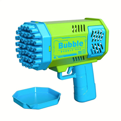 40 hole handheld massive foaming space light bubble machine electric children's toys without battery without bubble water KidsTopia Baby Essentials