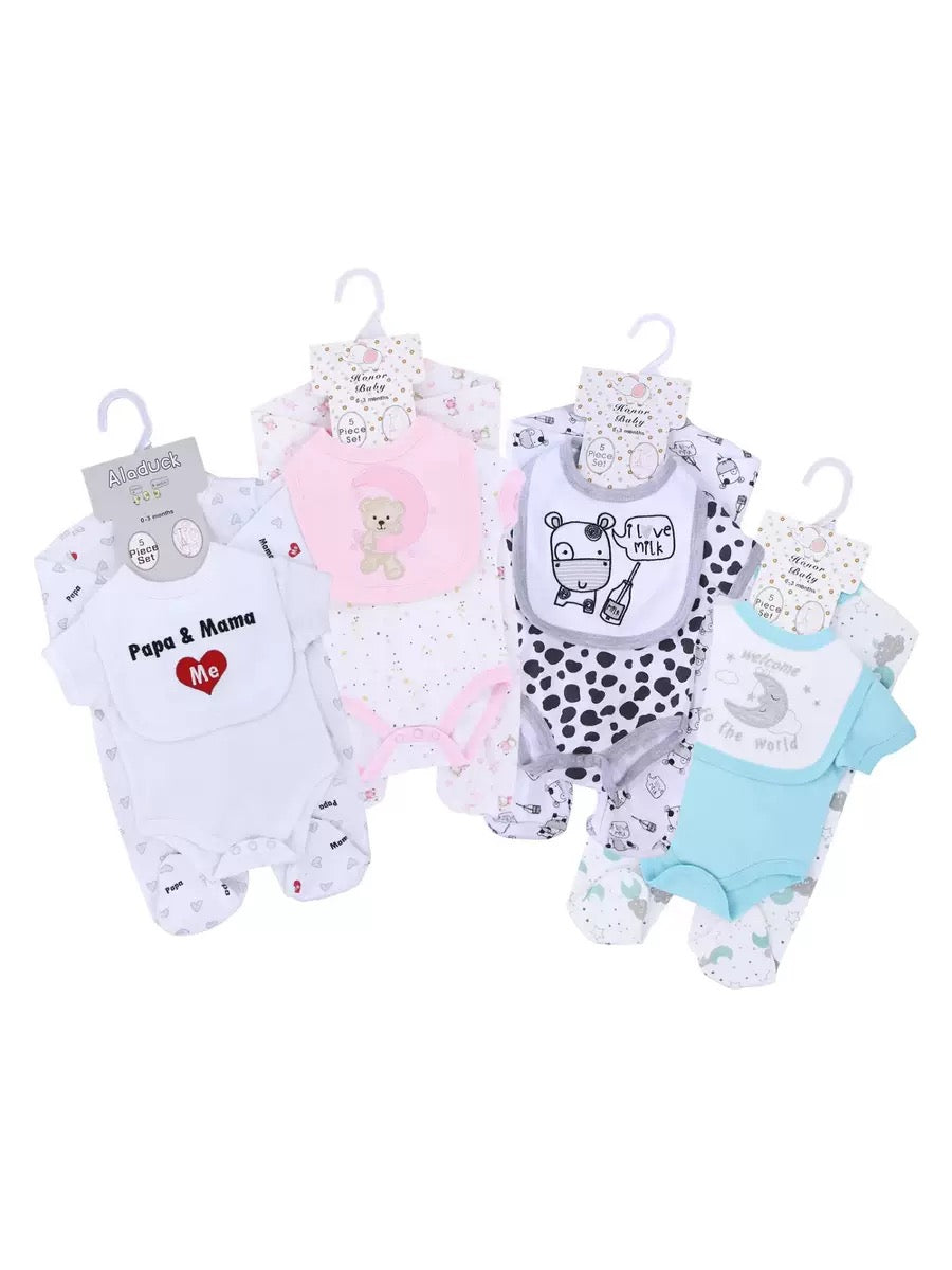 Newborn 8 piece receiving set