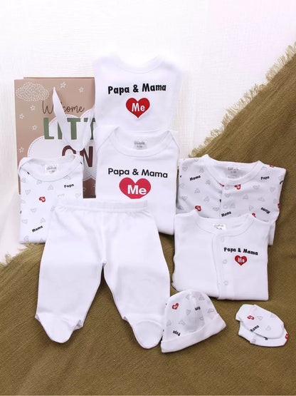 Newborn 8 piece receiving set
