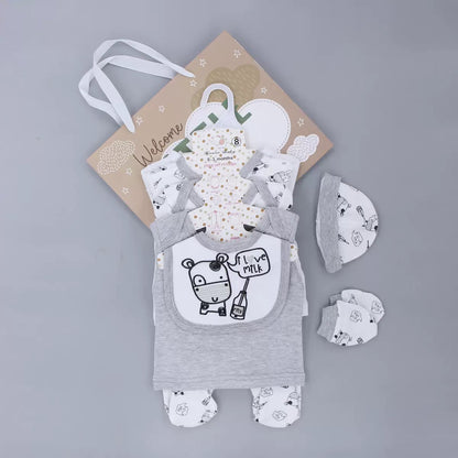 Newborn 8 piece receiving set