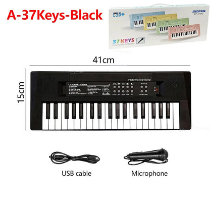 37 Keys Kids Electronic Piano Organ keyboard with Microphone Education Toys Musical Instrument Children Boy Girl Gifts KidsTopia Baby Essentials