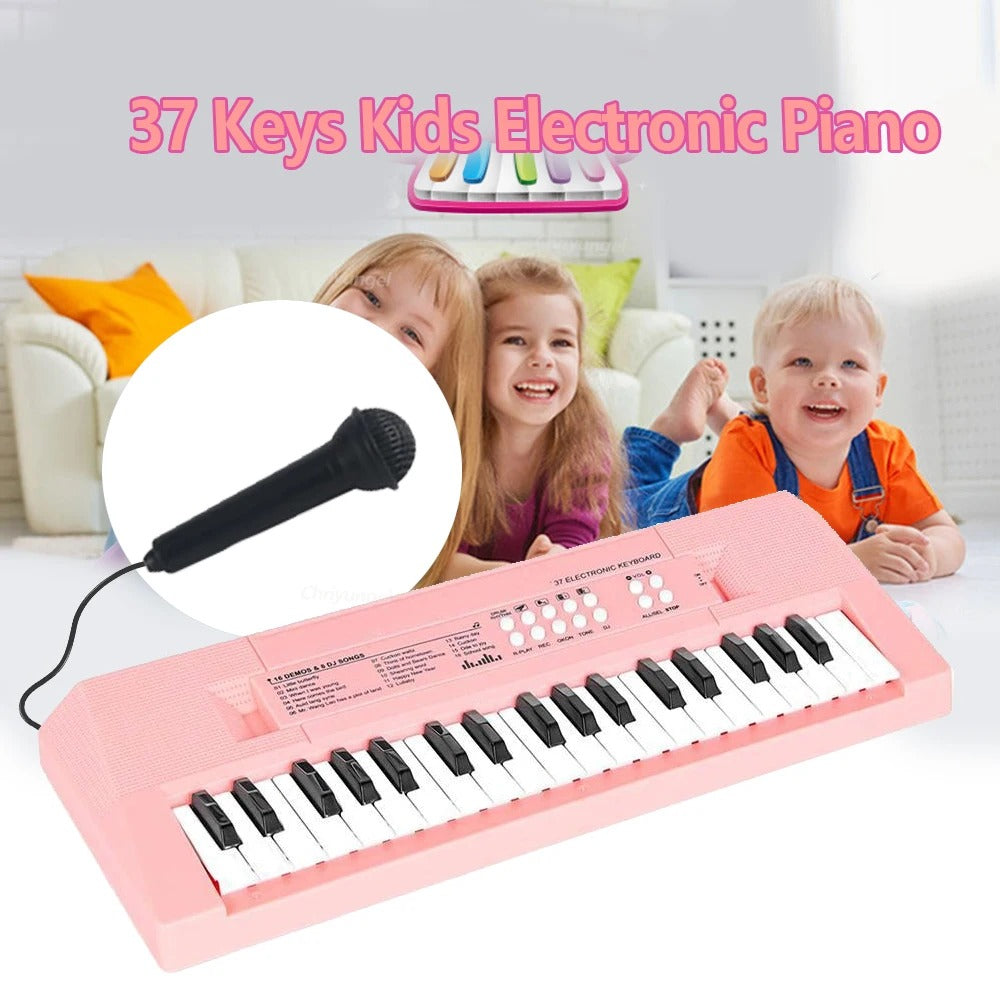 37 Keys Kids Electronic Piano Organ keyboard with Microphone Education Toys Musical Instrument Children Boy Girl Gifts KidsTopia Baby Essentials