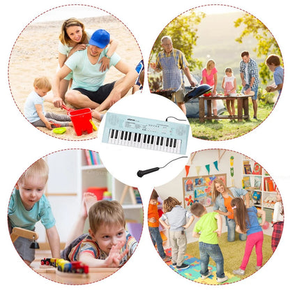 37 Keys Kids Electronic Piano Organ keyboard with Microphone Education Toys Musical Instrument Children Boy Girl Gifts KidsTopia Baby Essentials