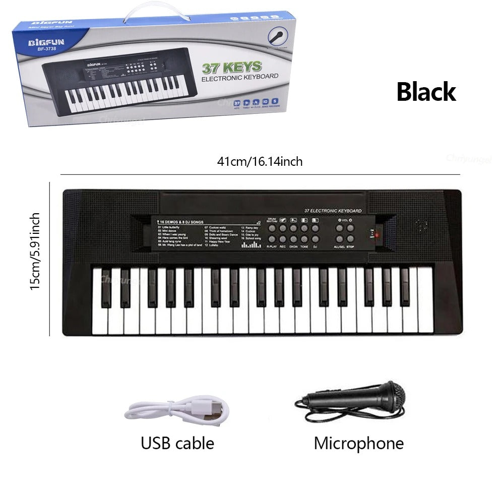 37 Keys Kids Electronic Piano Organ keyboard with Microphone Education Toys Musical Instrument Children Boy Girl Gifts KidsTopia Baby Essentials