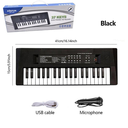 37 Keys Kids Electronic Piano Organ keyboard with Microphone Education Toys Musical Instrument Children Boy Girl Gifts KidsTopia Baby Essentials