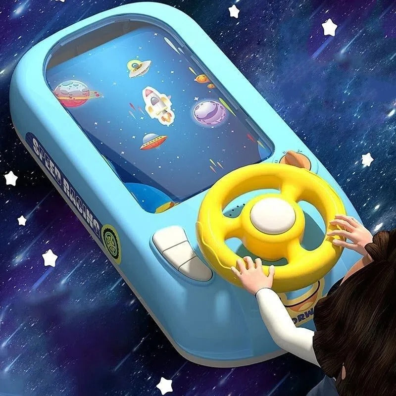 Kids Steering Wheel Driving Toy Dodge Vehicle Electronic Simulation Adventure Game with Music Sound Effects for Girl Boy KidsTopia Baby Essentials