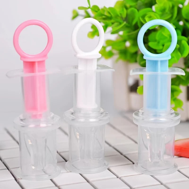 Liquid Baby Medicine Dropper With Measure Cup - Silicone Oral Feeding Syringe With Pacifier KidsTopia Baby Essentials