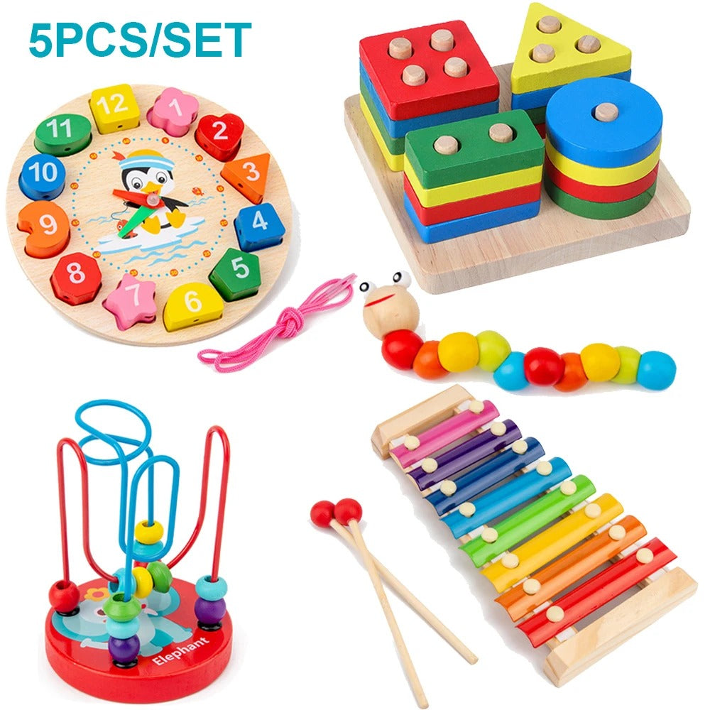Kids 3D Wooden Puzzles Early Learning Baby Games Toys Educational Wooden Toys For Children Birthday Gifts KidsTopia Baby Essentials