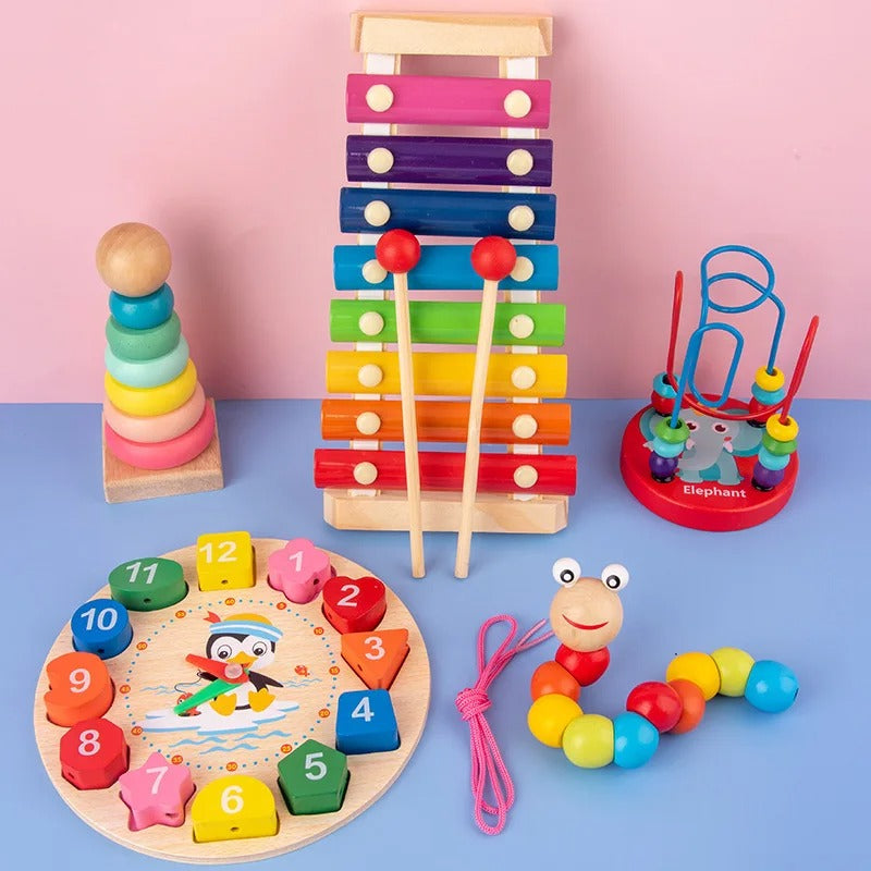 Kids 3D Wooden Puzzles Early Learning Baby Games Toys Educational Wooden Toys For Children Birthday Gifts KidsTopia Baby Essentials