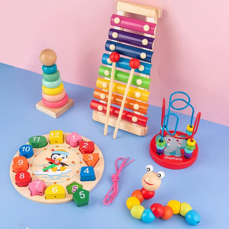 Kids 3D Wooden Puzzles Early Learning Baby Games Toys Educational Wooden Toys For Children Birthday Gifts KidsTopia Baby Essentials