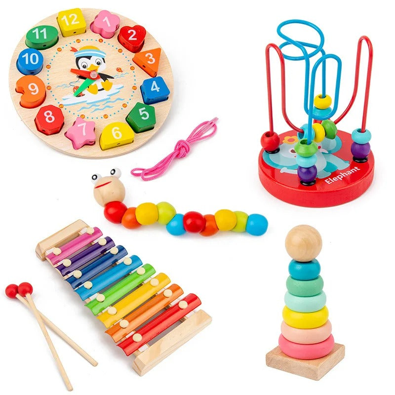 Kids 3D Wooden Puzzles Early Learning Baby Games Toys Educational Wooden Toys For Children Birthday Gifts KidsTopia Baby Essentials