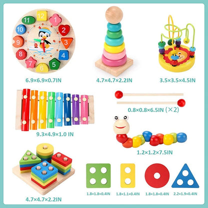 Kids 3D Wooden Puzzles Early Learning Baby Games Toys Educational Wooden Toys For Children Birthday Gifts KidsTopia Baby Essentials